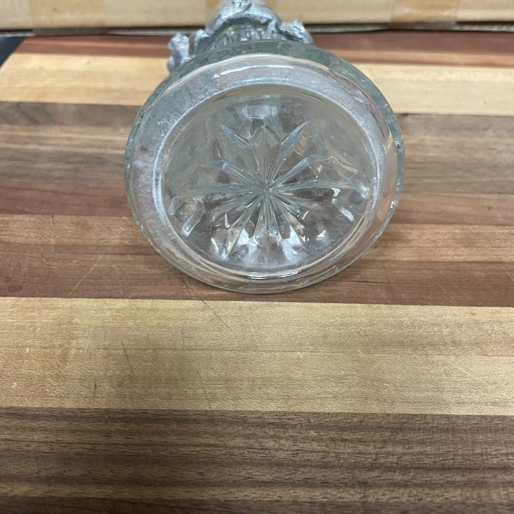 Vintage Pig Figural Salt or Pepper Shaker | Metal Pig Lid & Glass Bottle - Picture 4 of 8